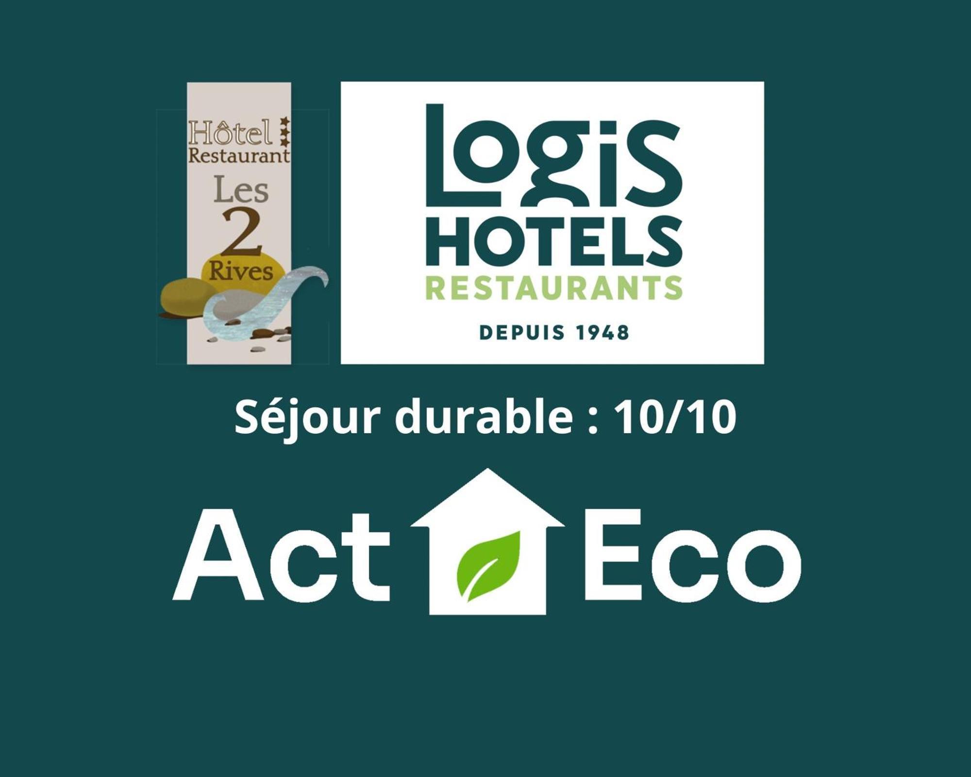 Logis Hotel Restaurant Les 2 Rives - A75, En Bordure De Riviere Banassac Luaran gambar